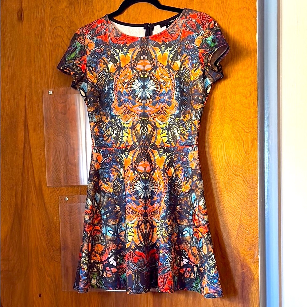 Aqua Women’s Kaleidoscope Scuba Mini Dress